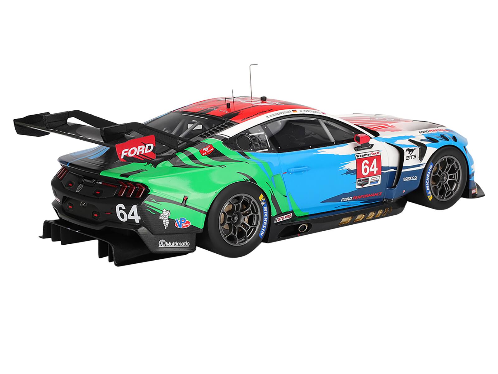RESSERVENDOR. L'INSTION 1%  
FORD 64 VPC Multimatic  
A  
MICHELIN ISTOPRO  
WeatherTech 64 FORD PERFORMANCE  
FORD PERFORMANCE GT3