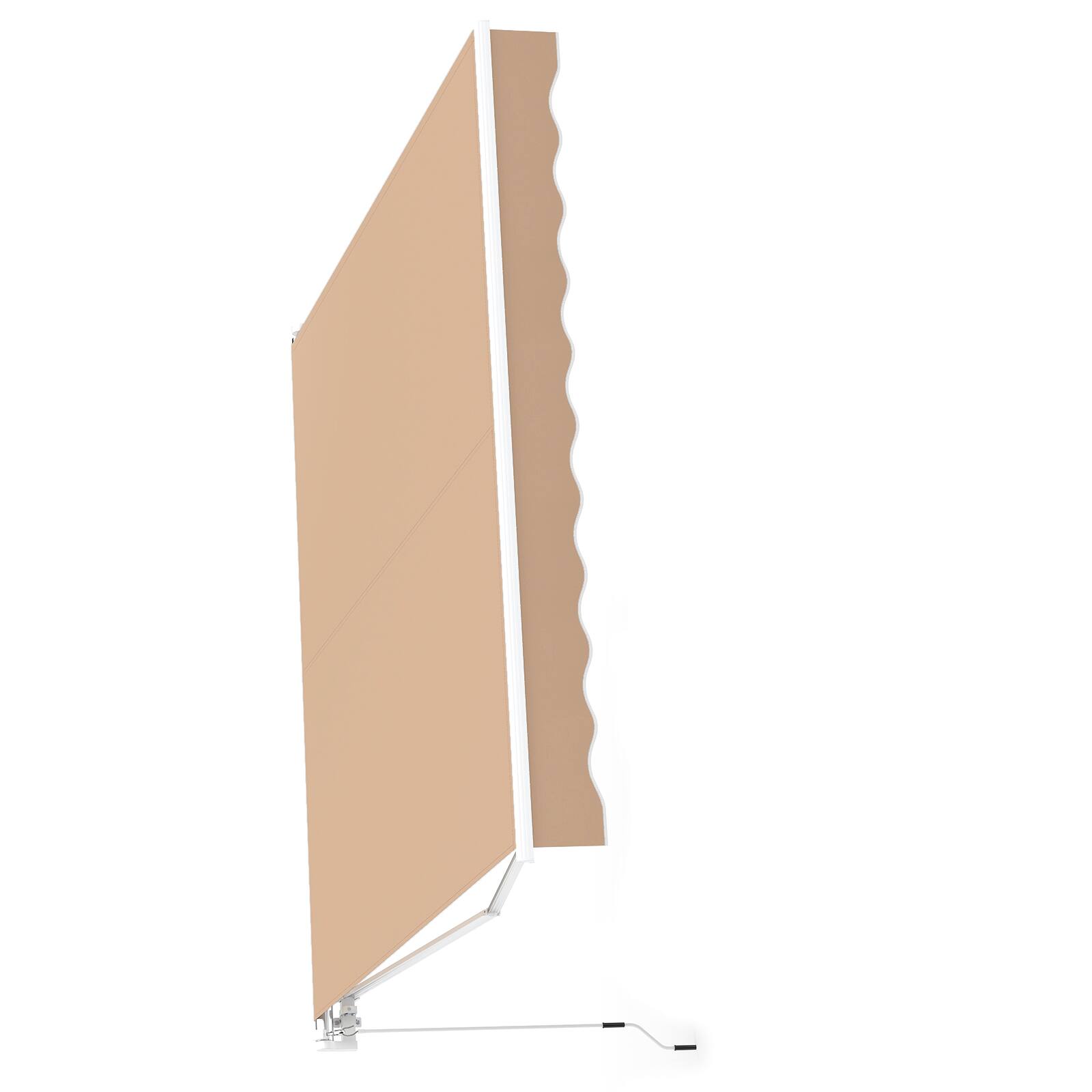 Alt View 9. Gymax - Gymax 10' x 8.2' Retractable Awning Sunshade Shelter Manual Crank Handle Coffee - Coffee.