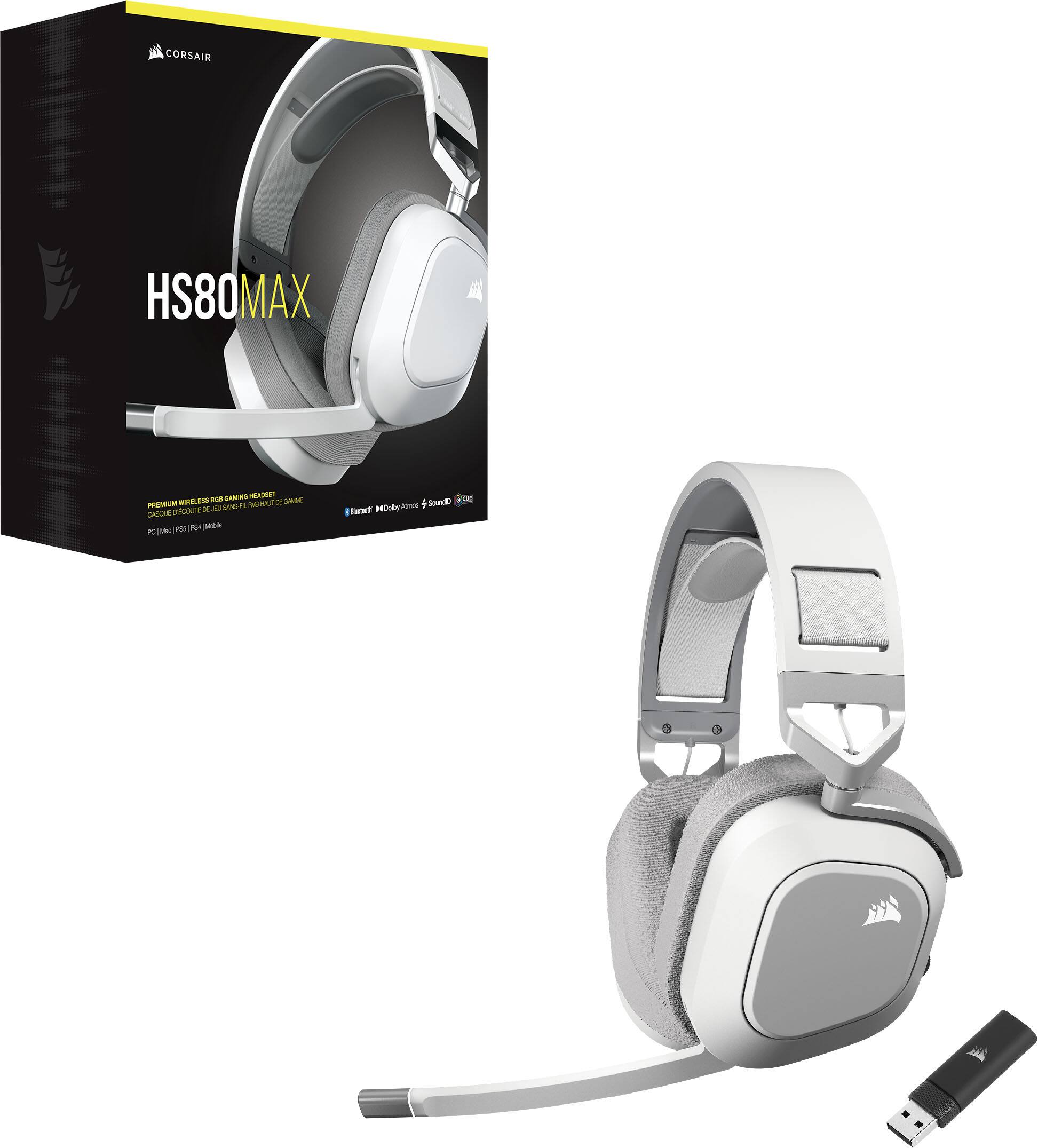 CORSAIR  
HS80MAX  
PREMIUM WIRELESS GAMING HEADSET  
PC | MAC | PS4 | PS5 | XBOX SERIES X | XBOX ONE