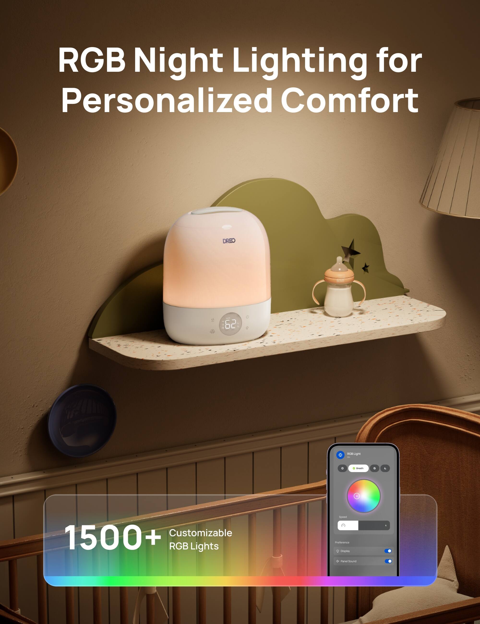 RGB Night Lighting for Personalized Comfort

1500+ Customizable RGB Lights