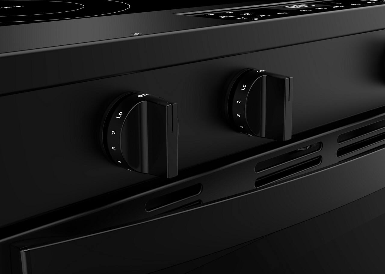 Alt View 7. Whirlpool - 5.3 Cu. Ft. Slide-In Electric Range with No Preheat and Slow Cook Modes - Black.