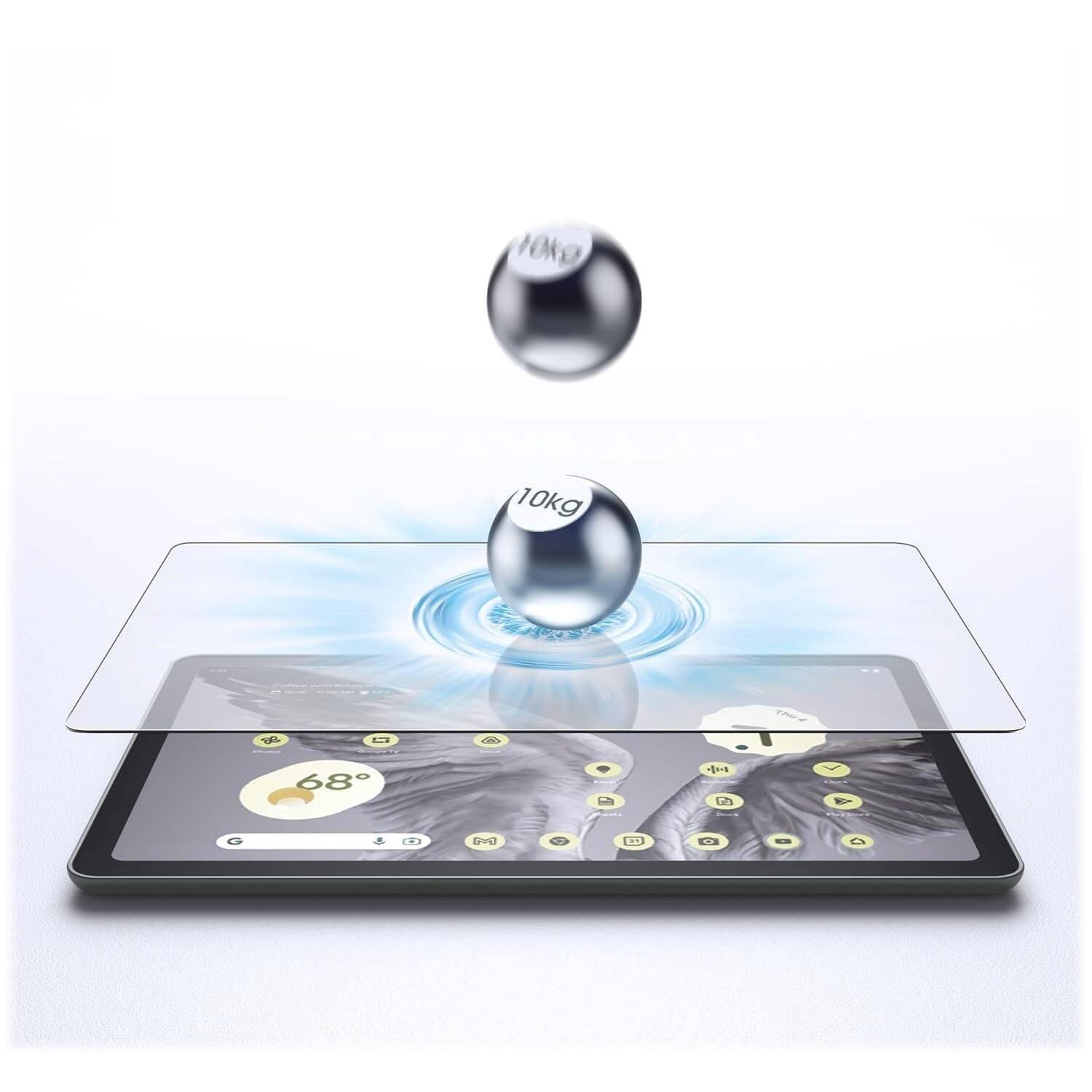 Alt View 13. SaharaCase - ZeroDamage Ultra Strong Tempered Glass Screen Protector for Google Pixel Tablet - Clear.