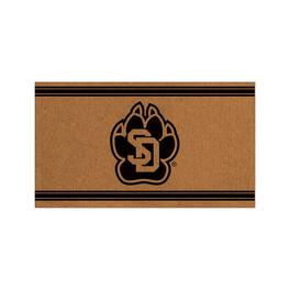 Evergreen Enterprises - South Dakota Coyotes 28" x 16" Primary Logo Outdoor Coir Entryway Mat - Multicolor