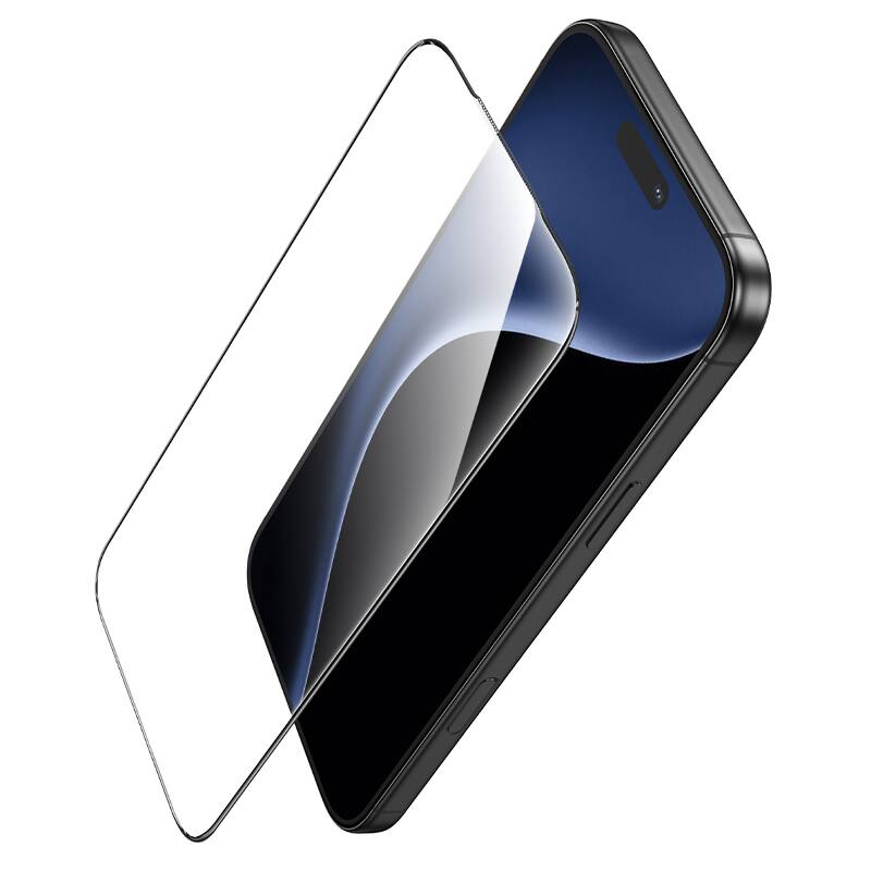 Alt View 1. hoco. - Bear Shield Corning Glass Screen Protector for Apple iPhone 17 Pro, 2 Pack - Clear.