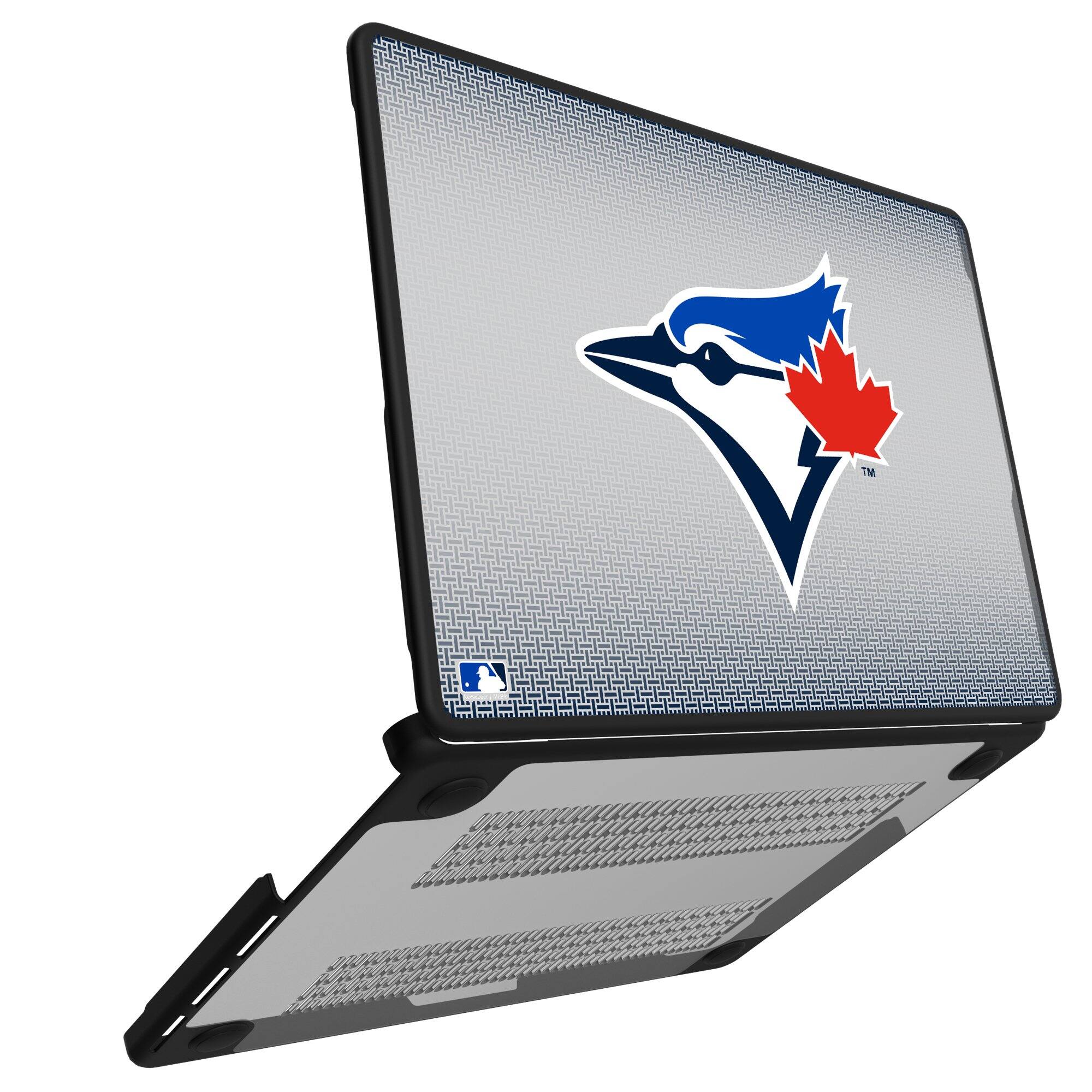 Alt View 1. Keyscaper - Toronto Blue Jays Linen MacBook Case - Pro 14 in - Multicolor.