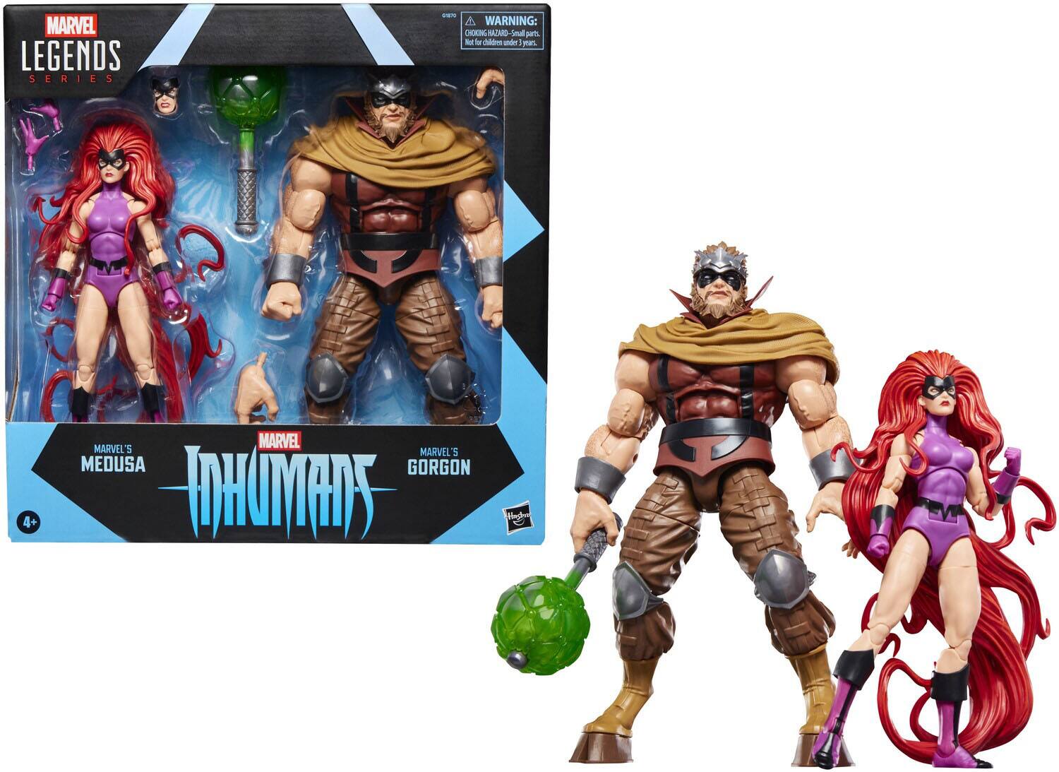 Hasbro - Collectibles - Inhumans - Marvel Legends - Marvel’s Medusa & Gorgon Action Figure 2-Pack - COLLECTIBLES - Multicolor
