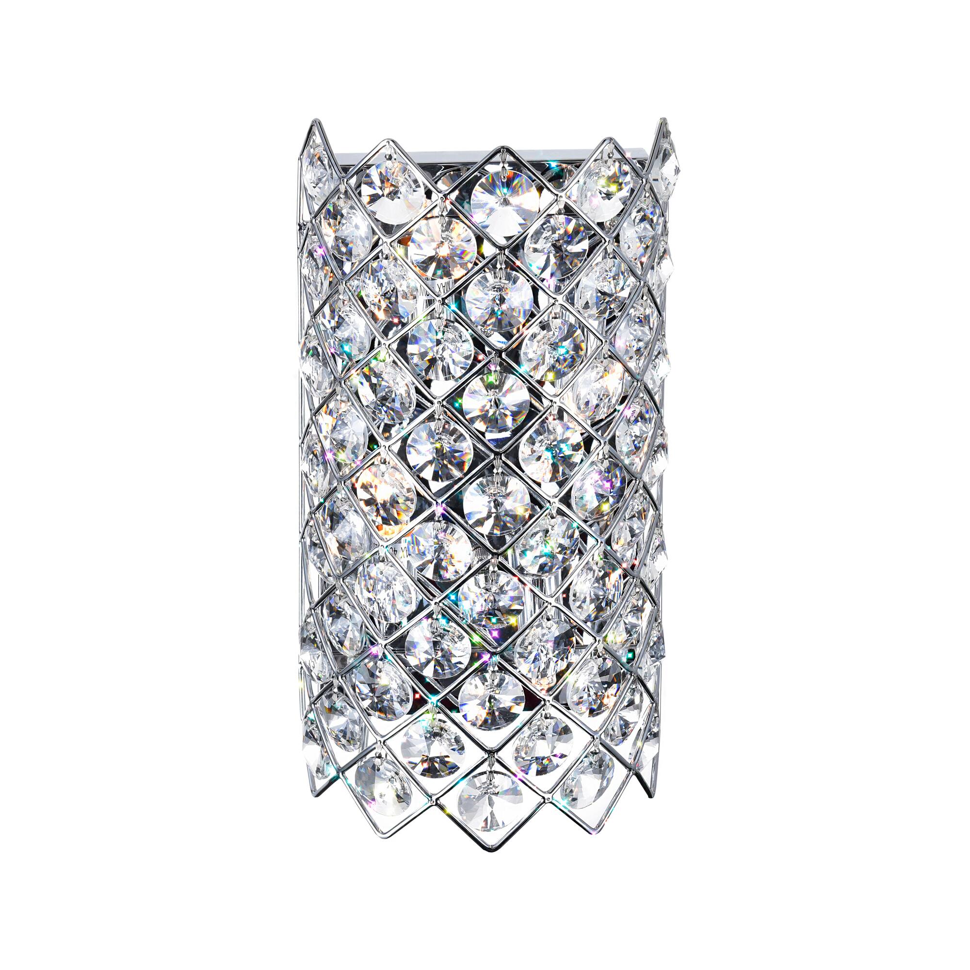 Angle. CWI Lighting - Chique 4 Light Wall Sconce With Chrome Finish - Chrome.