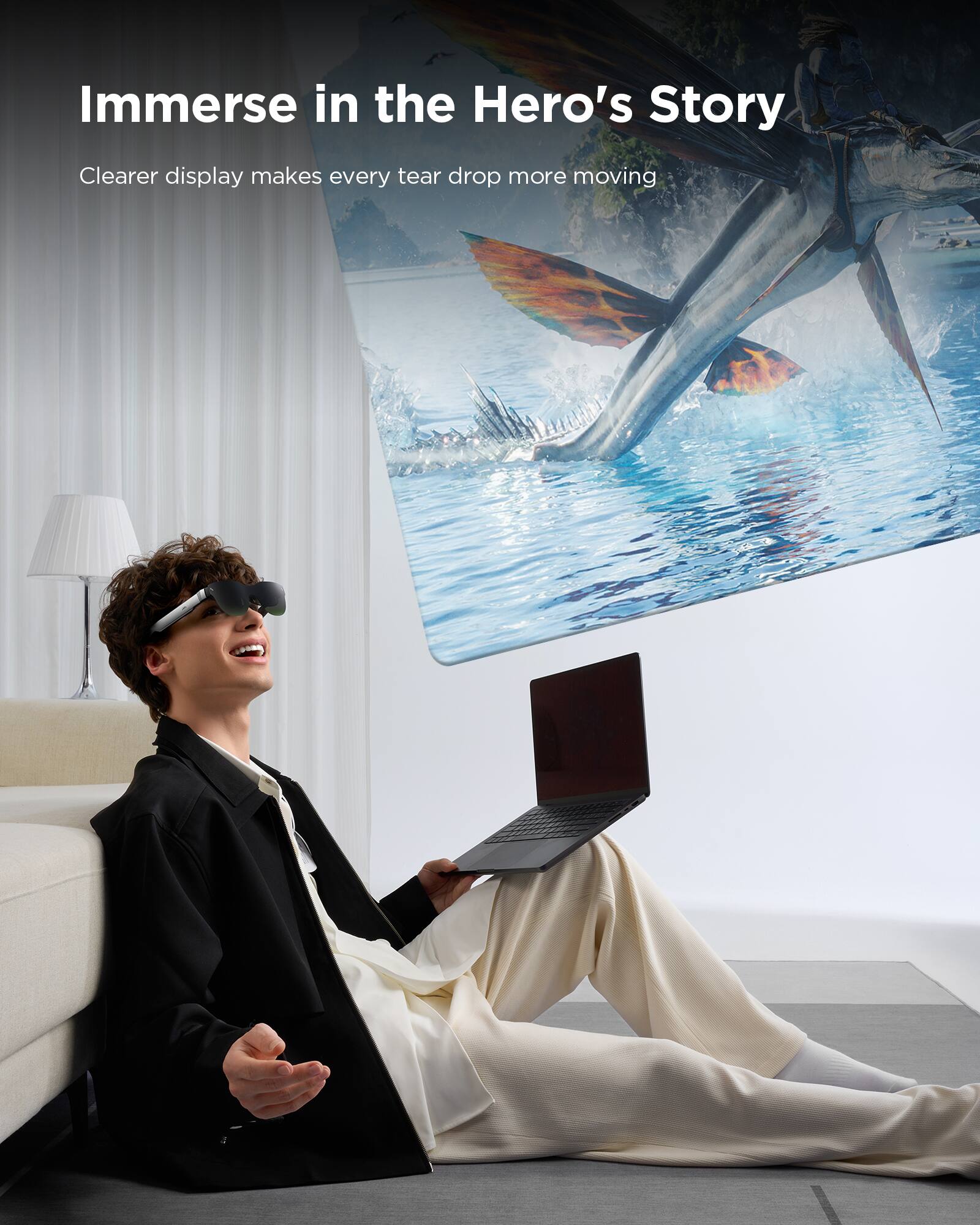 Immerse in the Hero's Story: Clearer display makes every tear drop more moving.