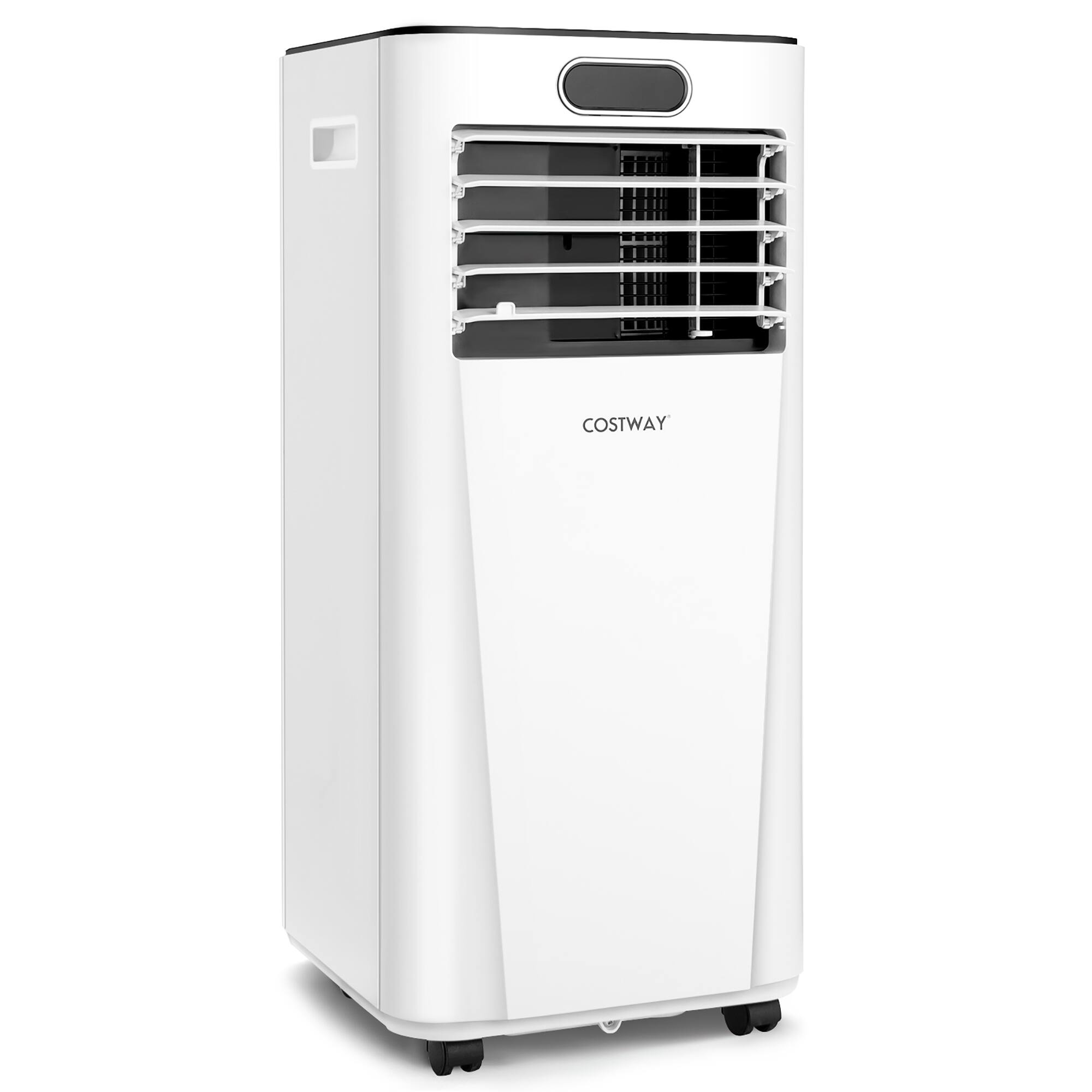 Alt View 4. Costway - 6000 BTU Portable Air Conditioner Cools up to 350 Sq.Ft w/ Remote Control 3-in-1 Air Cooler w/ Drying - White.