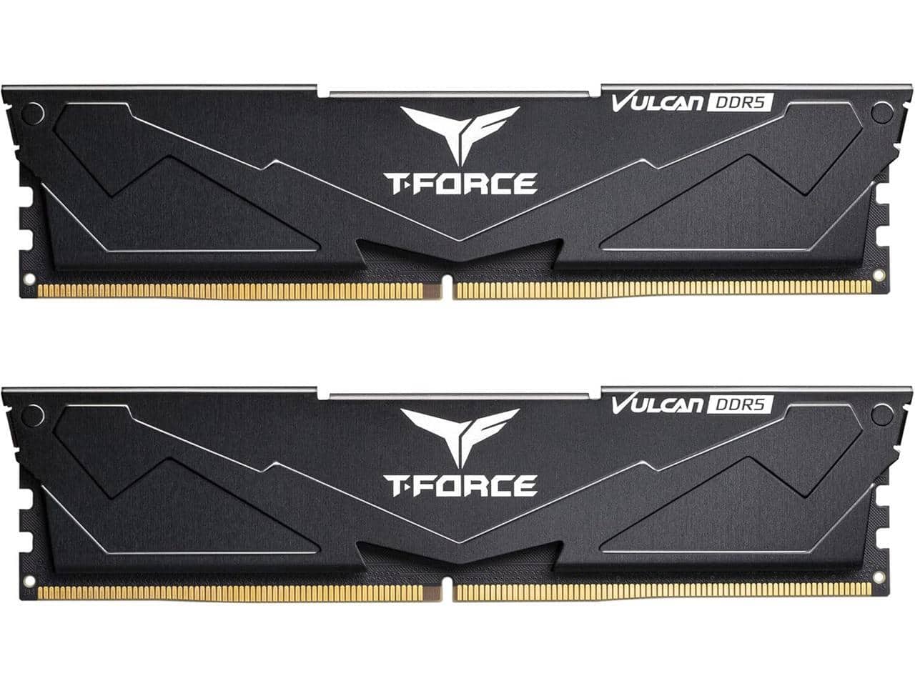 Team Group - 16GB (2 x 8GB) 288-Pin PC RAM DDR5 6000 (PC5 48000) Memory Model FLBD516G6000HC38ADC01 - Black