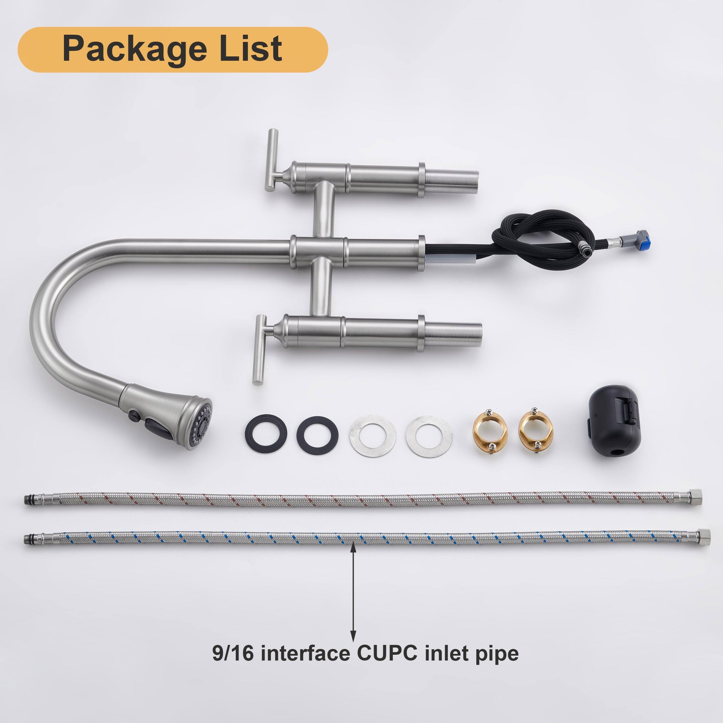 Package List
9/16 interface CUPC inlet pipe