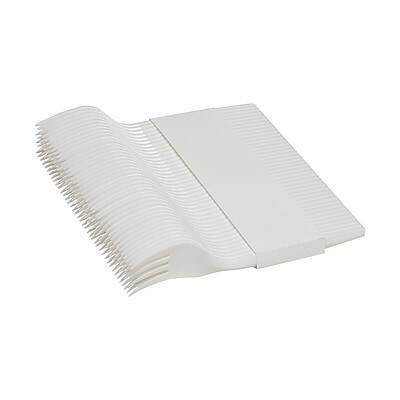 Alt View 4. SmartStock - Dixie Ultra Series-B Plastic Fork Refills, Medium-Weight, 960/Carton - White.