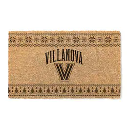 Jardine - Villanova Wildcats 18" x 30" Holiday Coir Doormat - Brown