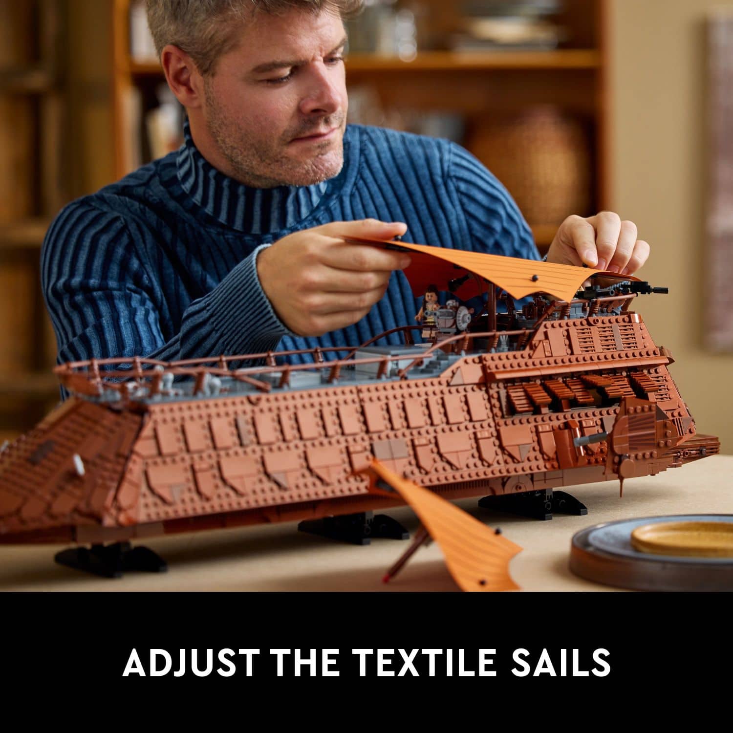 Adjust the textile sails