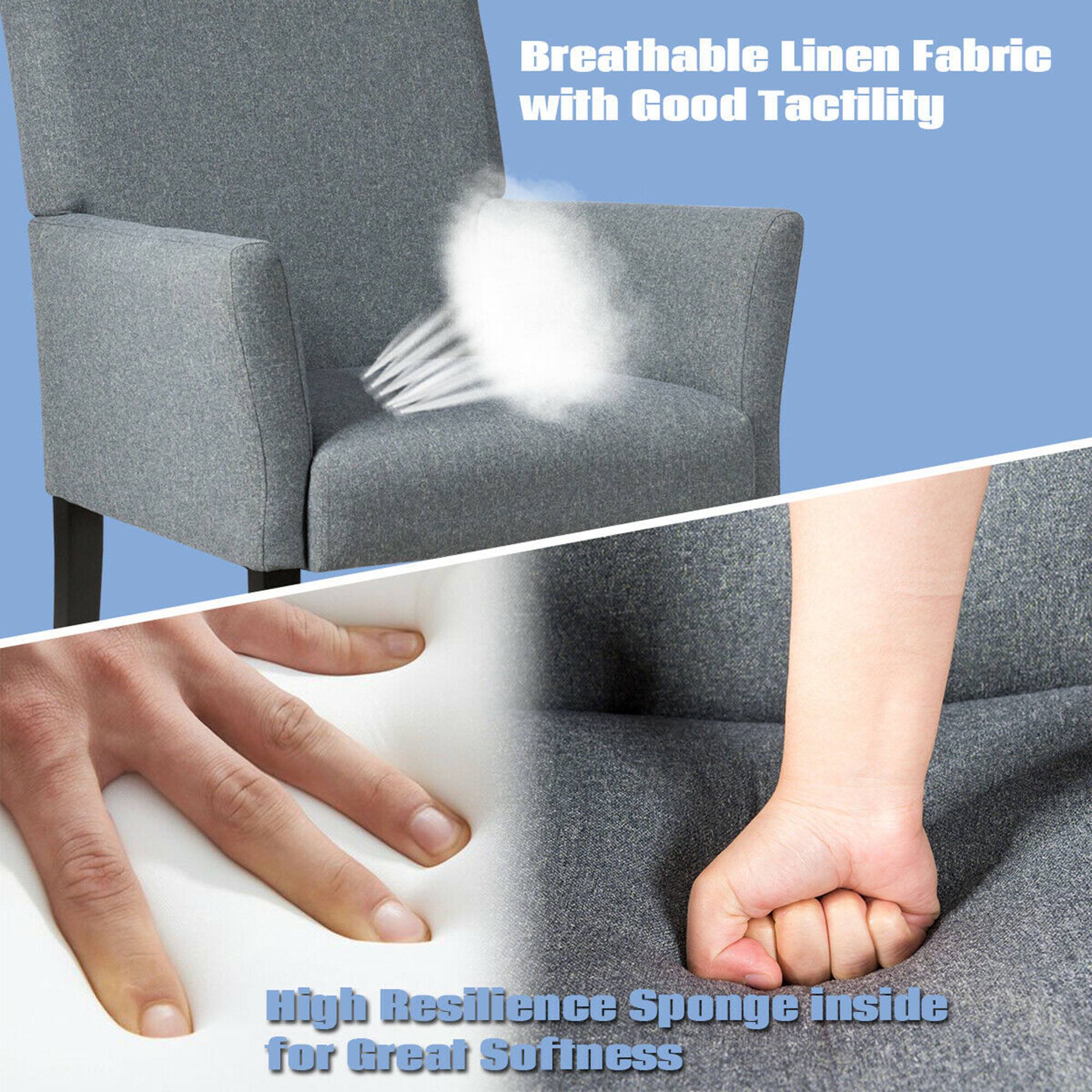 Breathable Linen Fabric with Good Tactility, High Resilience Sponge inside for Great Softness