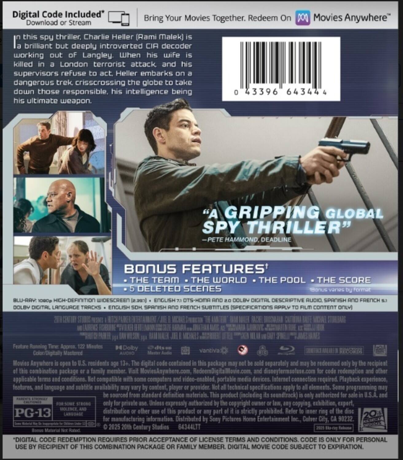 Alt View 1. The Amateur   - BLU-RAY.