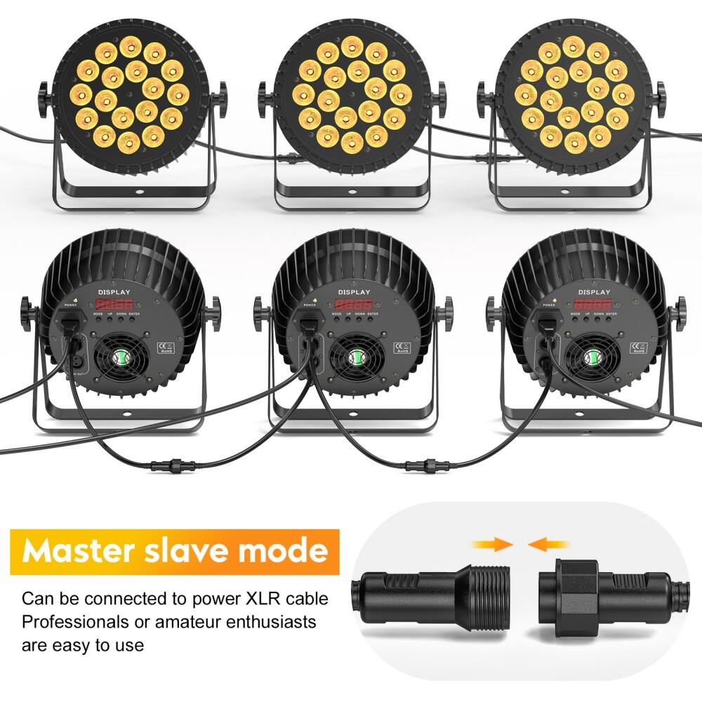 Master slave mode  
Can be connected to power XLR cable  
Professionals or amateur enthusiasts are easy to use