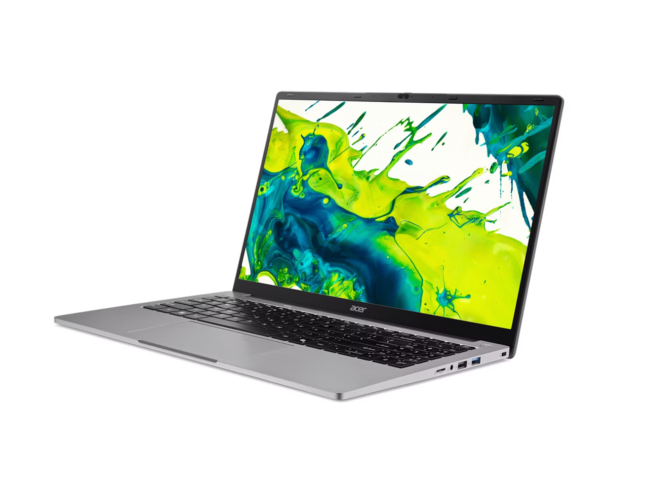 Alt View 3. Acer - AL1535PC3NH 15.6 inch - Aspire Lite Laptop - Intel N4500 - 8GB RAM - 128GB SSD - Windows 11 Home - Iron.