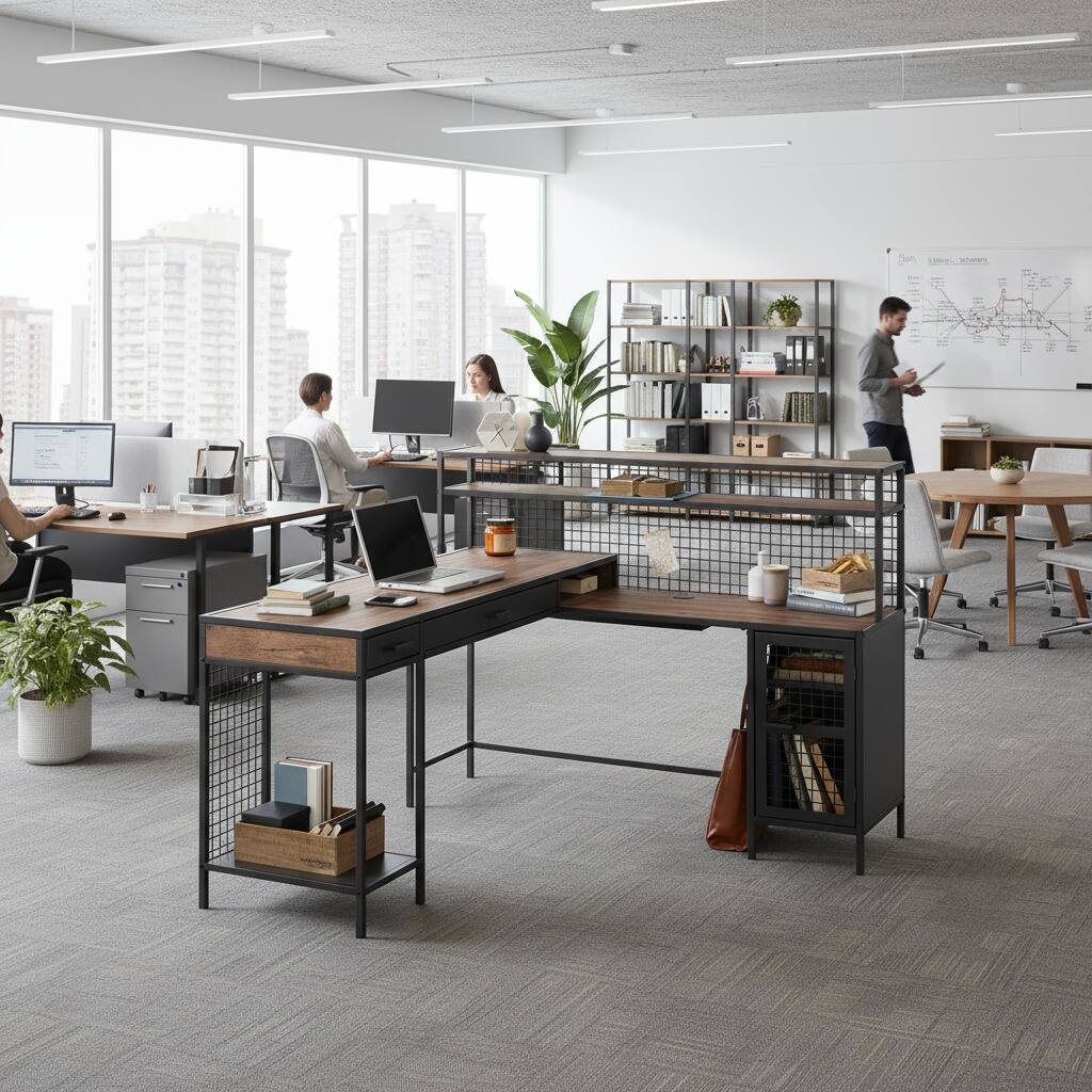 ID　204815　デスク Costway Corner Computer Desk Triangle Writing Workstation w