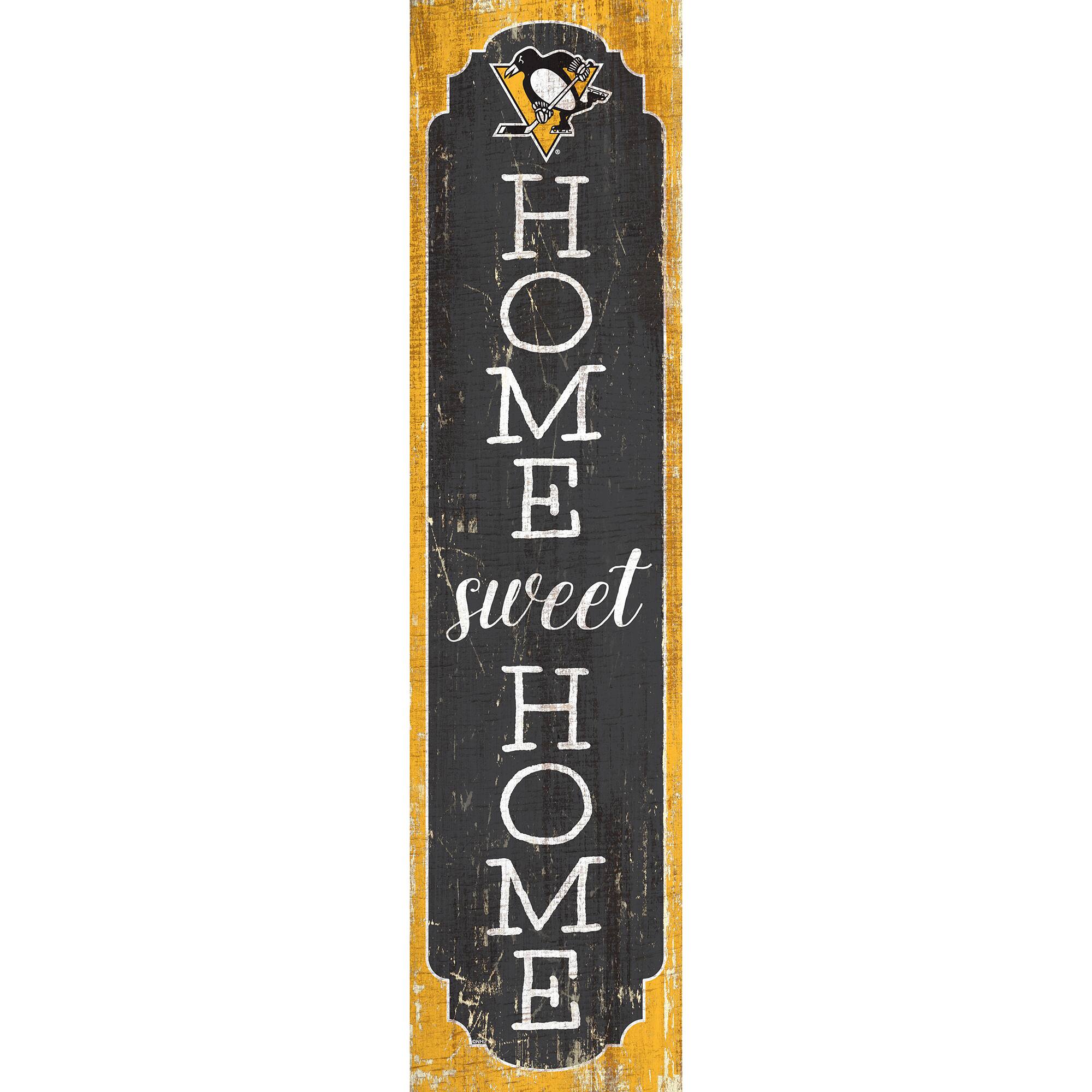 Pittsburgh Penguins 24" Home Sweet Home Leaner Sign