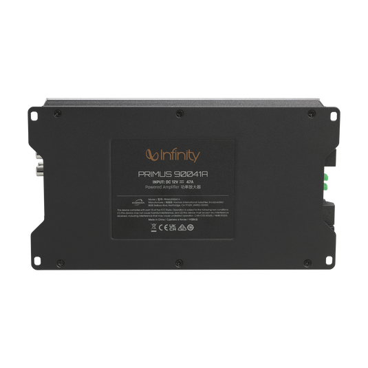 Infinity PRIMUS 90041A  
INPUT: DC S2V = 47A  
Powered Amplifier  
MARIOAA ES E