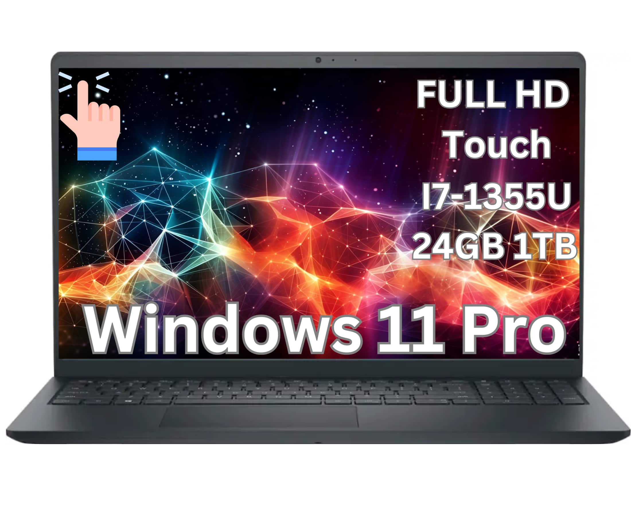 "Dell - Upgraded - Inspiron 15 Laptop 13th Gen Business, 15.6"" FHD Touch, Intel Core i7-1355U, 24GB RAM, 1TB SSD, Windows 11 Pro - Black" price history on PriceWatchPro
