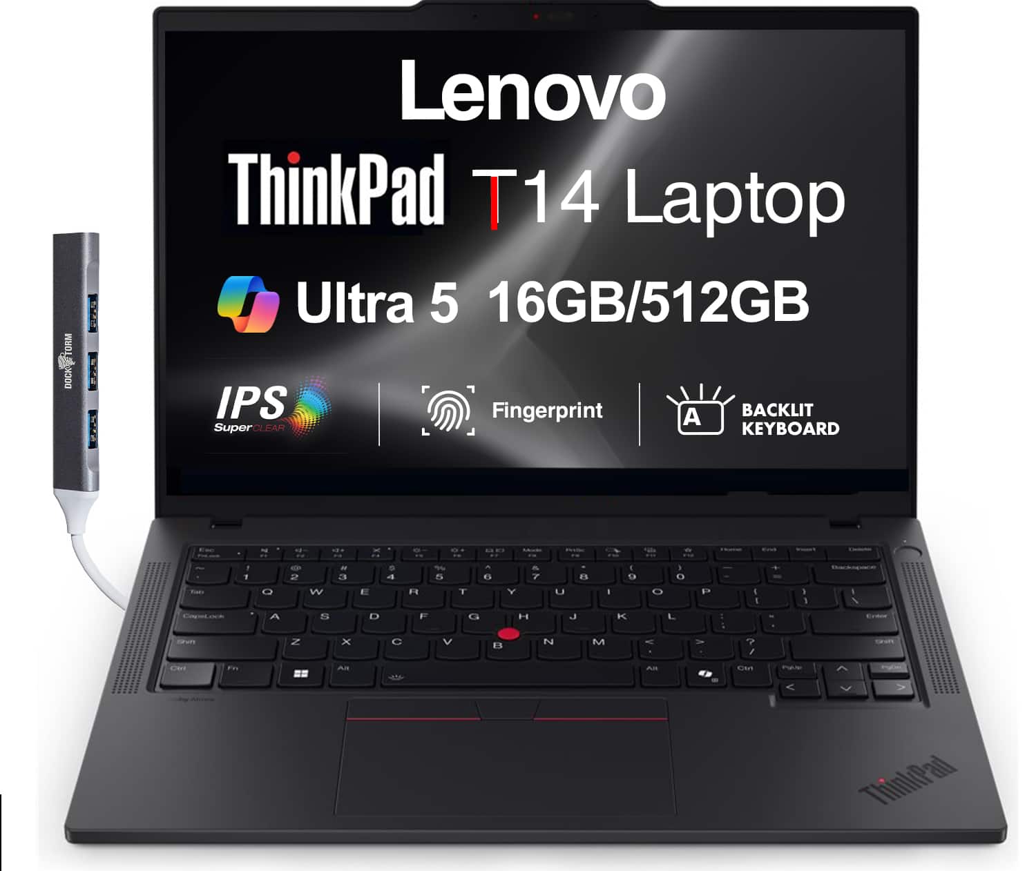 Lenovo ThinkPad T14 Laptop Ultra 5 16GB/512GB IPS Fingerprint BACKLIT KEYBOARD