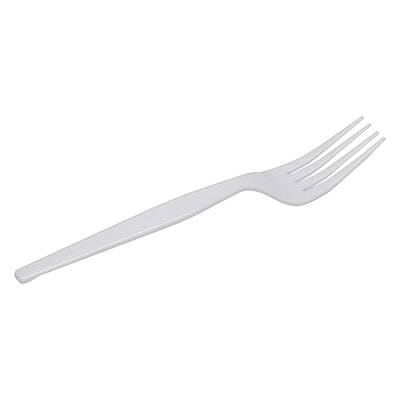 Alt View 4. Dixie - Plastic Fork, Heavy-Weight, 1000/Carton - White.