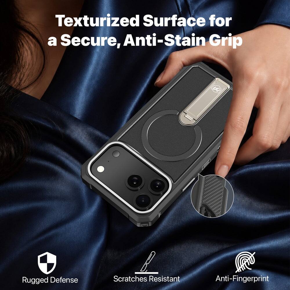 Texturized Surface for a Secure, Anti-Stain Grip

Rugged Defense
Scratches Resistant
Anti-Fingerprint