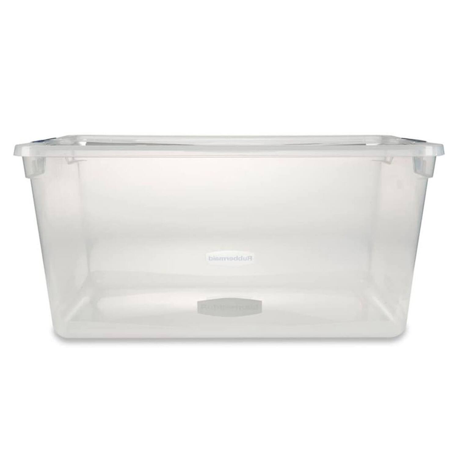 Alt View 10. RubberMaid - Rubbermaid Cleverstore 95 Quart Plastic Storage Container & Lid, Clear (8 Pack).