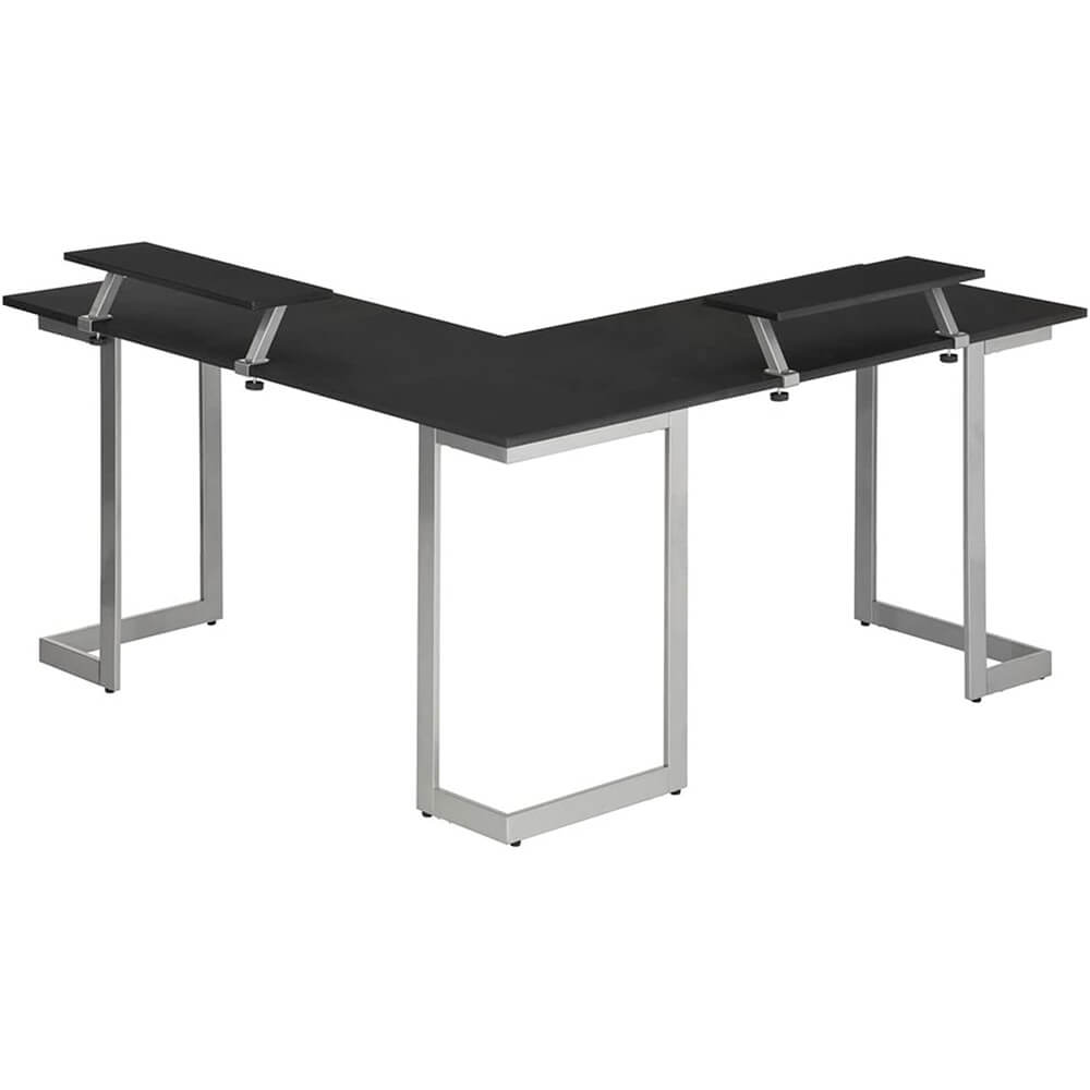 Alt View 3. Techni Sport - RTA Products RTATS220LBK Techni Sport Black L-Shaped Gaming Desk - Black.