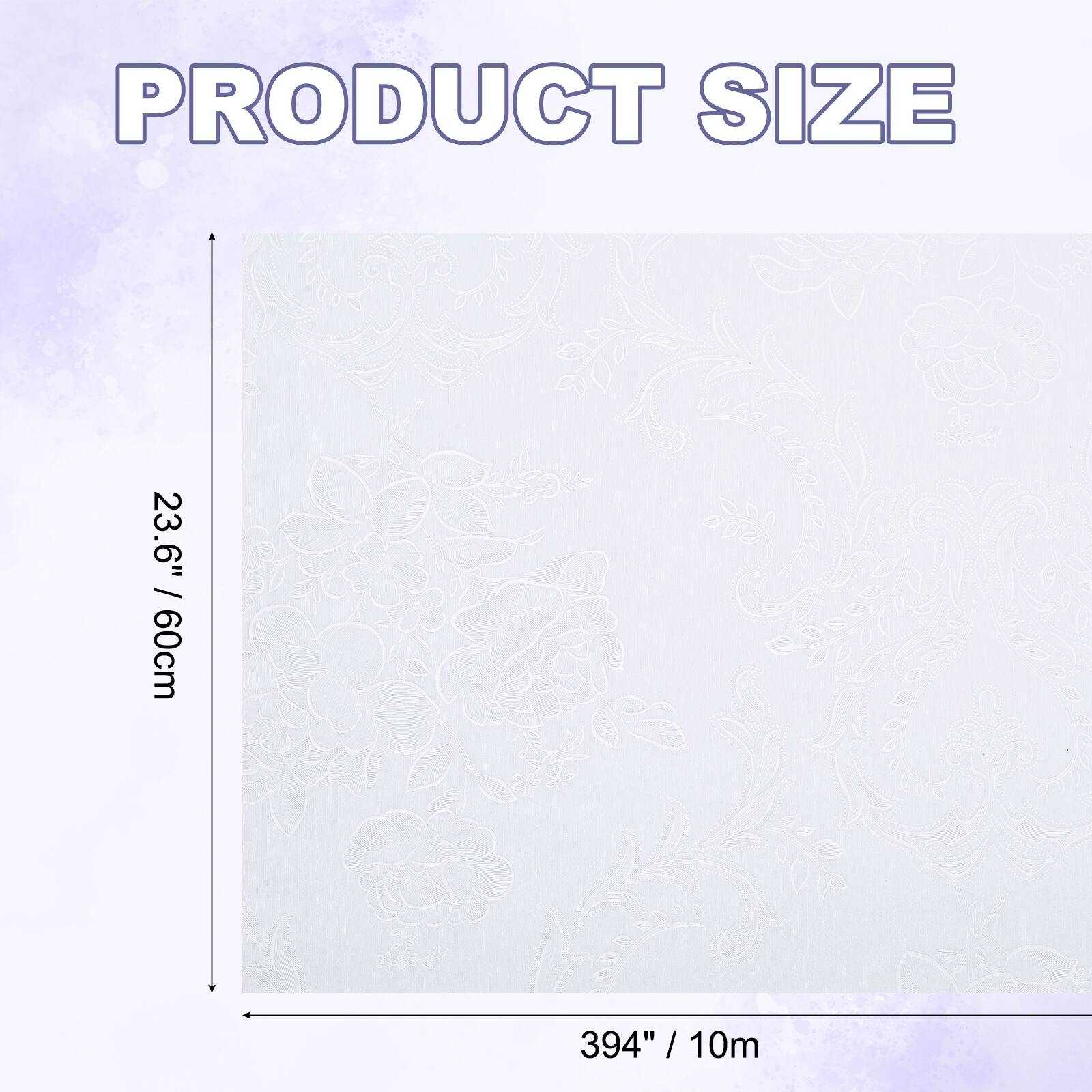 PRODUCT SIZE  
23.6" / 60cm  
394" / 10m
