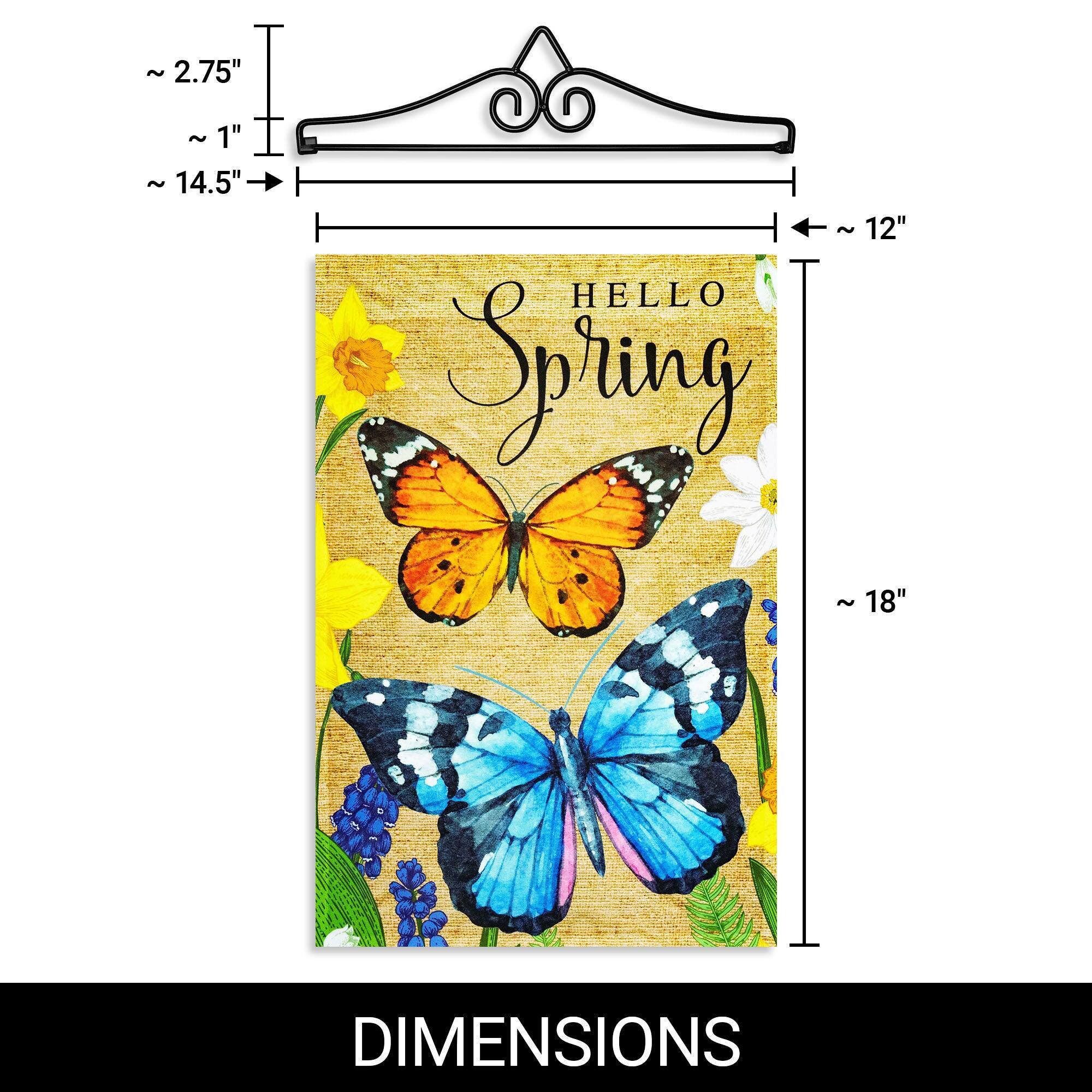 ~2.75"  
~1"  
~14.5"  
HELLO Spring  
12"  
18"  
DIMENSIONS