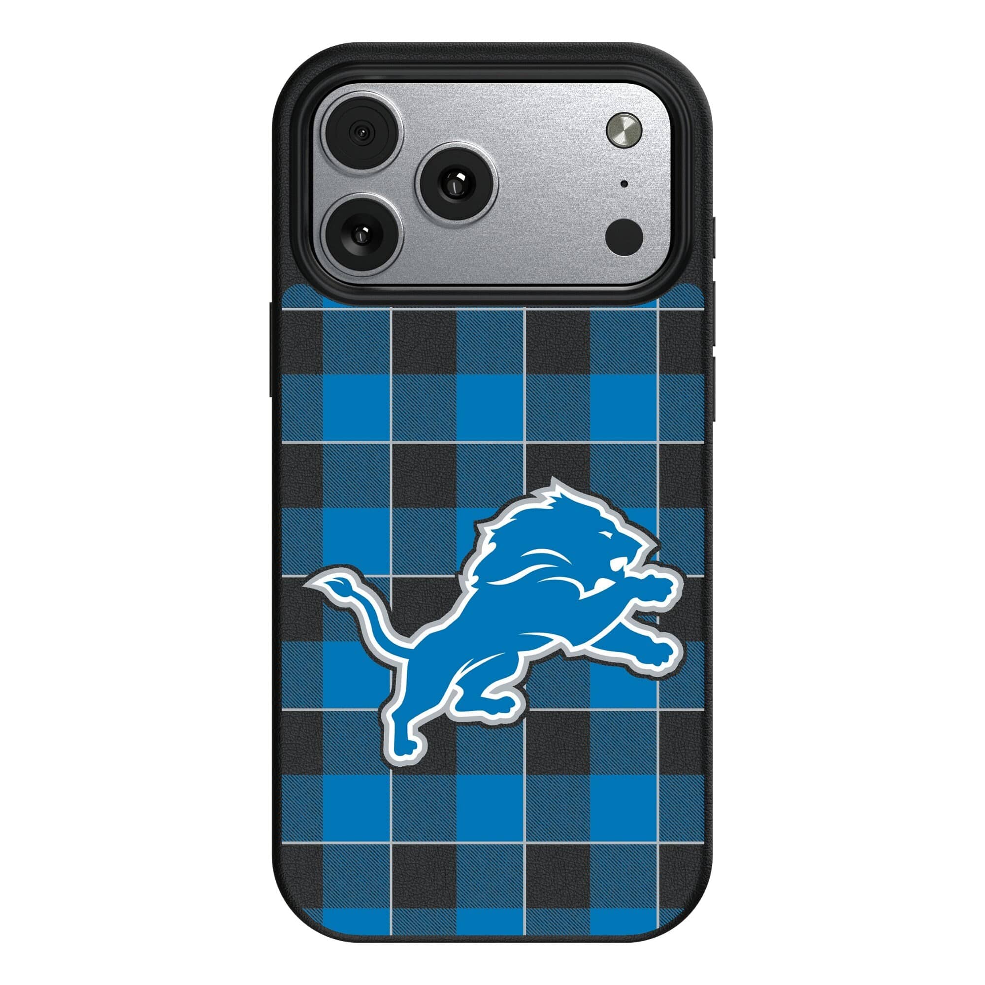 Keyscaper - NFL - Detroit Lions Plaid Magnetic Bump iPhone Case - 17 Pro - Black price history on PriceWatchPro