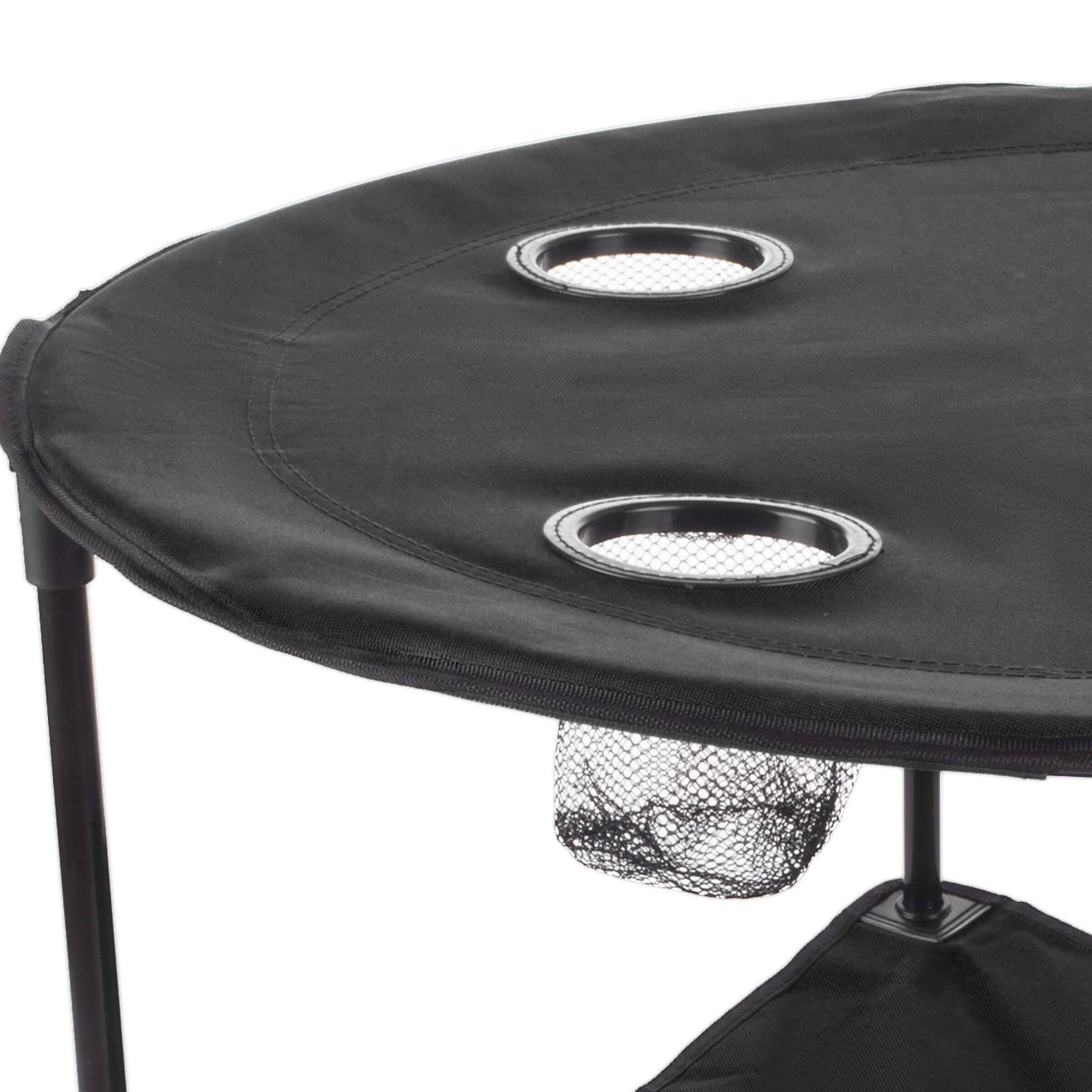 Left. Wakeman - Folding Camping Table - Black.