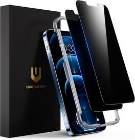 UNBREAKcable - 2-Pack Screen Protector Tempered Glass for iPhone 12 Pro Max - Privacy