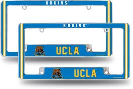 Rico Industries - UCLA NCAA Bruins (Set of 2) Chrome Metal License Plate Frames with Bold Full Frame Design - Multi