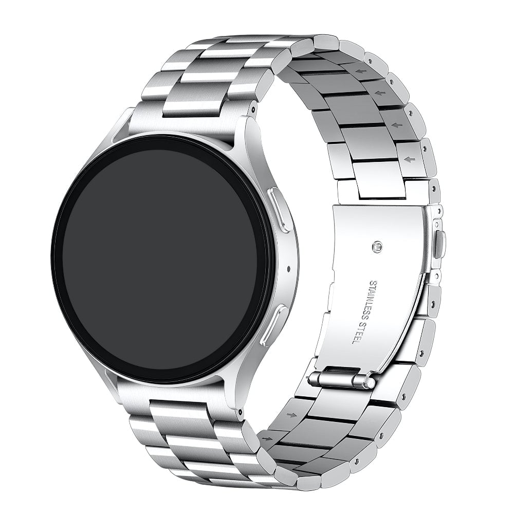 Posh Tech - Maxwell Stainless Steel Band for Smartwatch - Silver