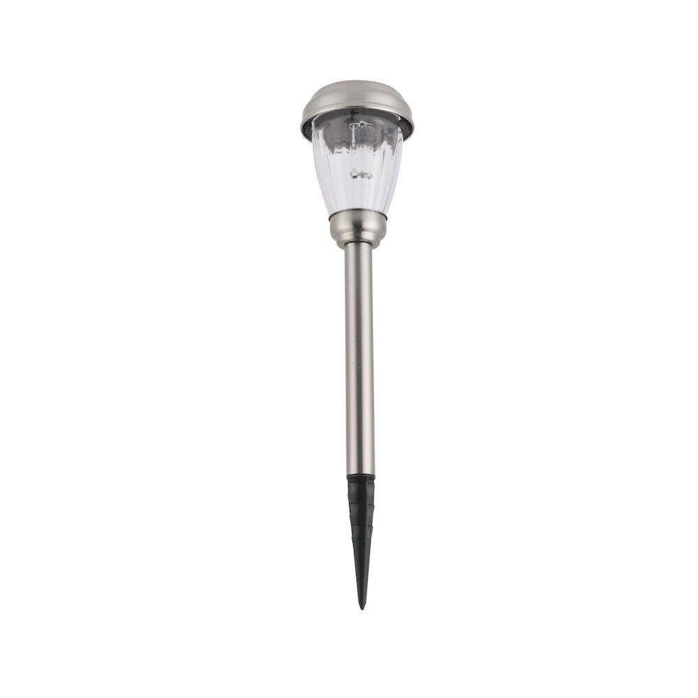 Back. Living District - Outdoor LED 3000K Pathway Light, Pack of 6 - Silver.