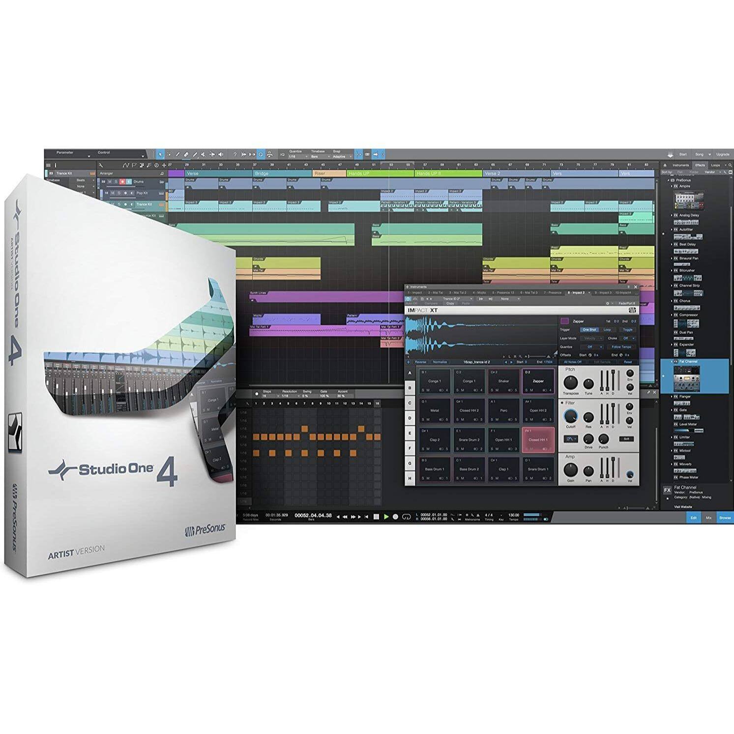 Studio One 4  
PreSonus  
ARTIST VERSION