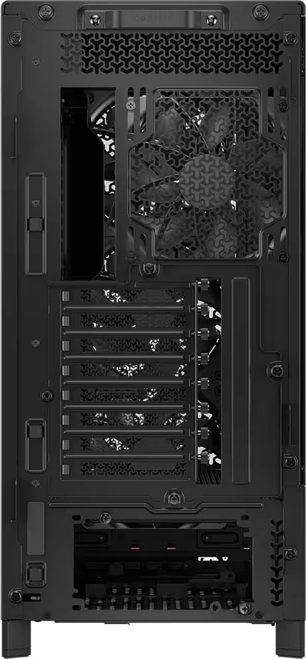 Alt View 4. CORSAIR - 5000D RS Mid-Tower Modular PC Case - Black.
