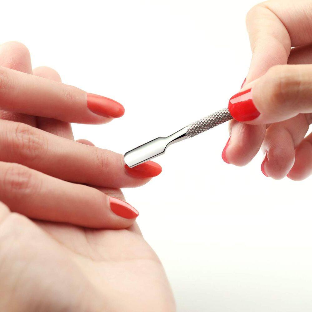 Alt View 2. Beauty Hub Ecommerce - 2-Piece Pusher and Cutter with Case - Silver.