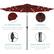 UV Protection: Fabric shade made from quality polyester to diffuse sunlight.
Durable: Powder-coated steel withstands wear over time.
Built-in Crank: Pulley-assisted crank opens and closes the umbrella.
Push-button Tilt: Freely adjust the angle with a locking tilt joint.
