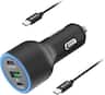 Rexing - 120W Vehicle Quick Charger with 2 USB-C & 1 USB Port Compatible with iPhone and Samsung Note - Gray