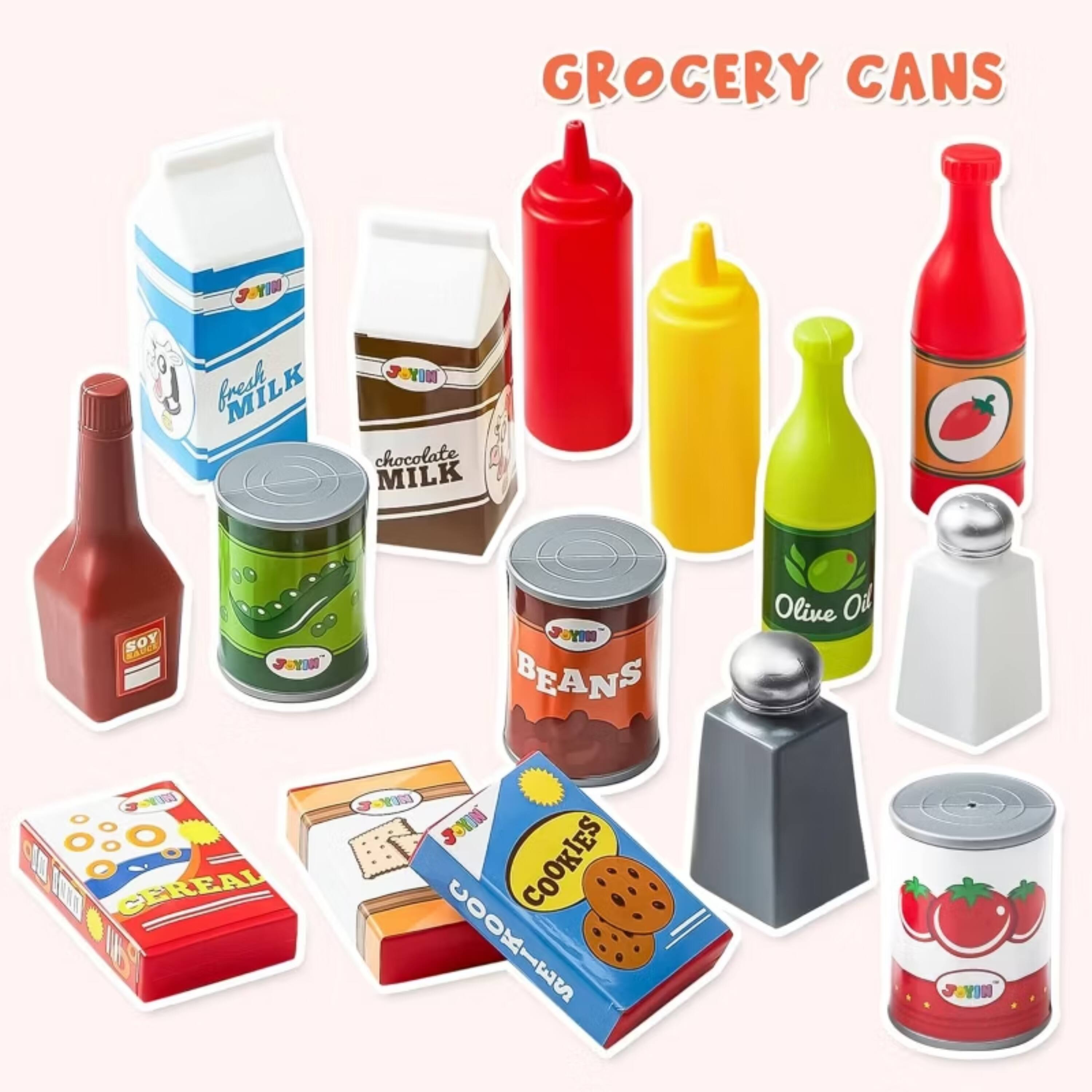GROCERY CANS

- MILK
- chocolate MILK
- SOY
- Olive Oil
- CEREAL
- COOKIES