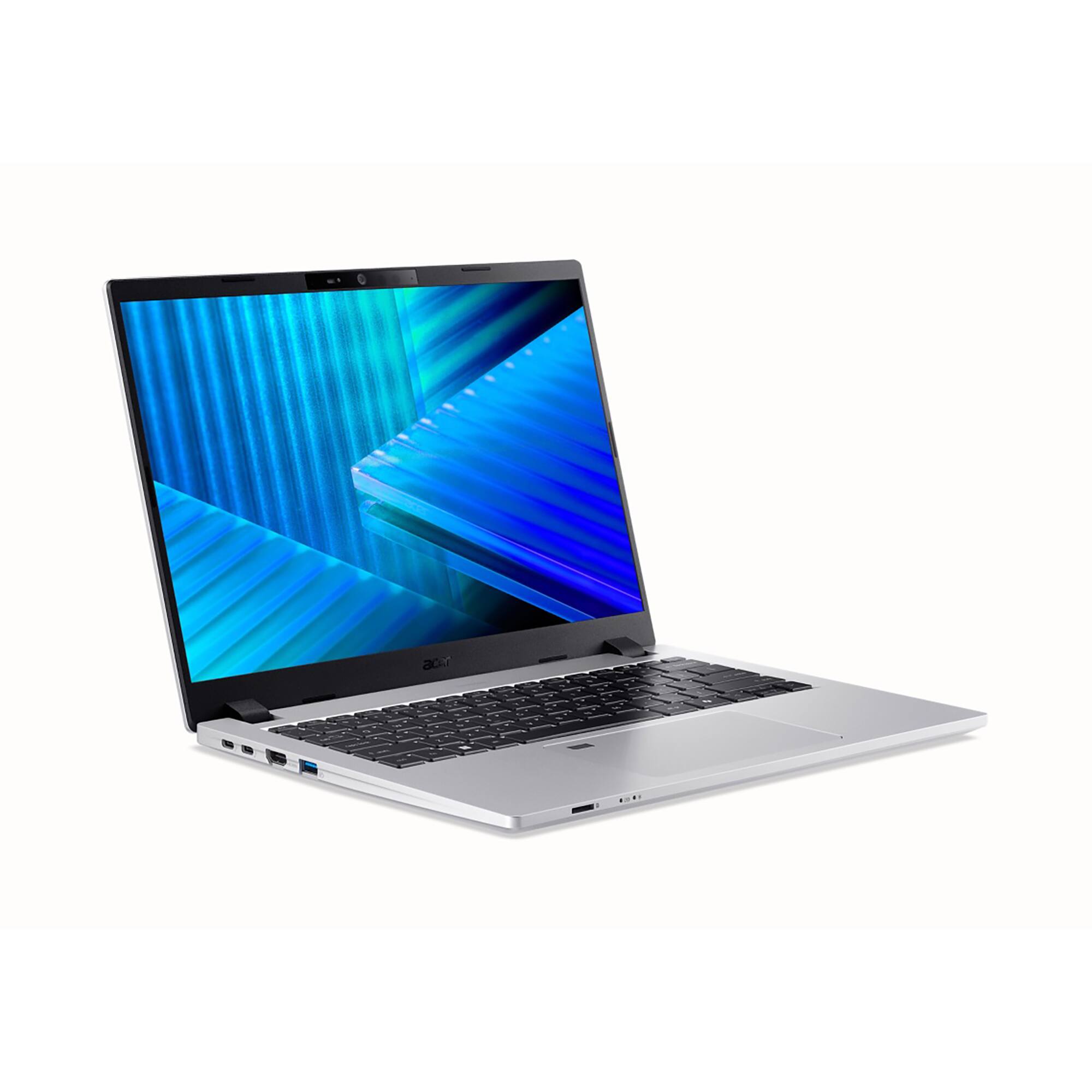 Angle. Acer - TravelMate P2 14 TMP214-56-G2 14" IPS LCD 1920 x 1200 (WUXGA) Laptop - Intel Core Ultra 5 with 16GB Memory - Silver.