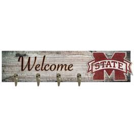 Fan Creations - Mississippi State Bulldogs 24" x 6" Mounted Coat Hanger - Multicolor