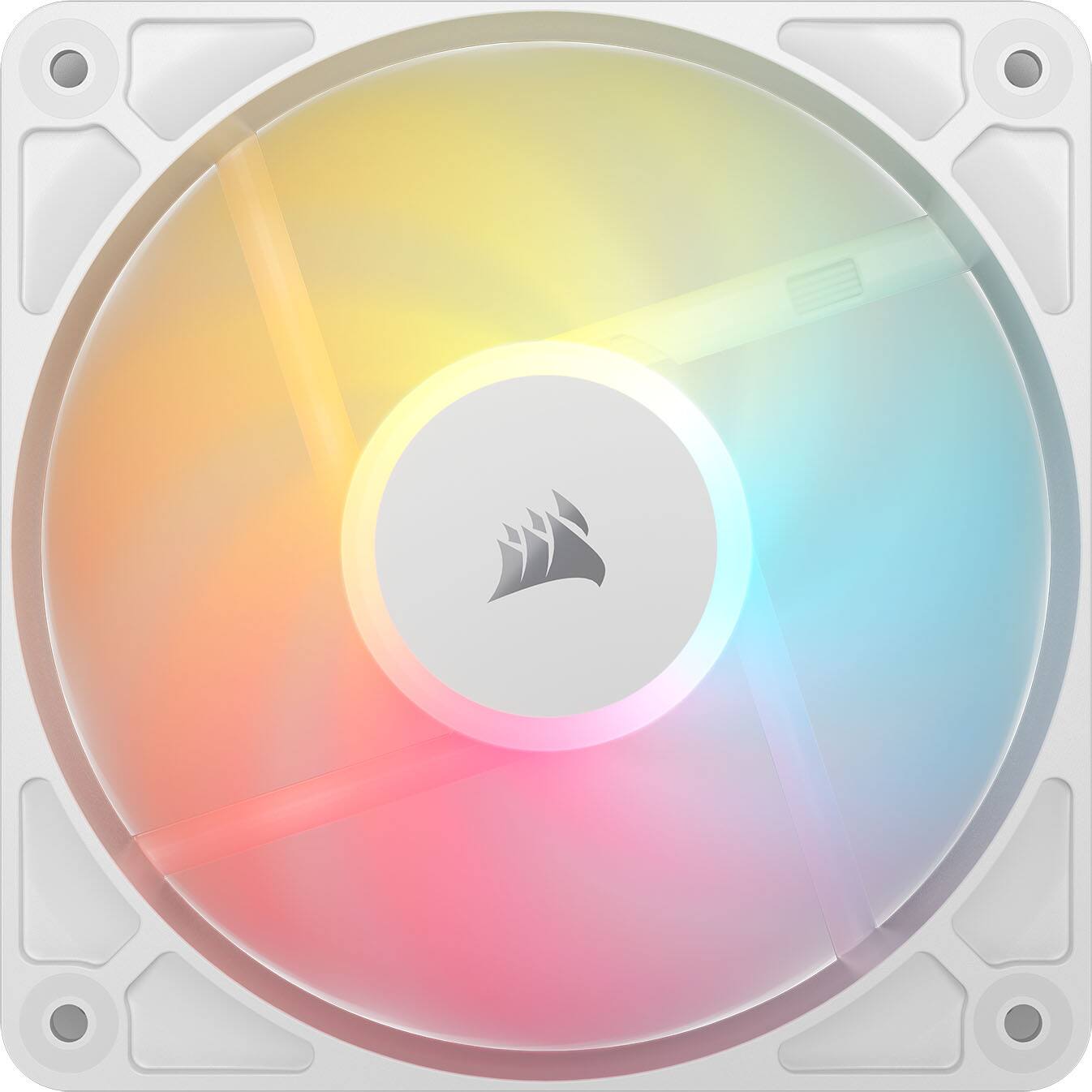 Alt View 11. CORSAIR - RS120-R ARGB 120mm PWM Fans (3-pack) - White.