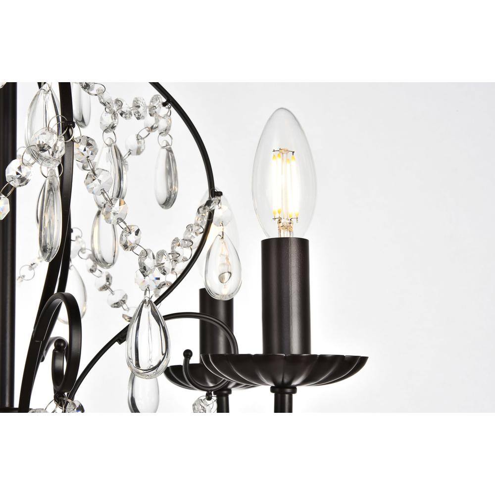 Left. Living District - BLAISE Collection Pendant D17 H23 Lt:5 Oil rubbed bronze Finish - Oil Rubbed Bronze.