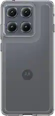 Front. SaharaCase - Venture Series Hard Shell Case for Motorola Edge (2025) - Clear.